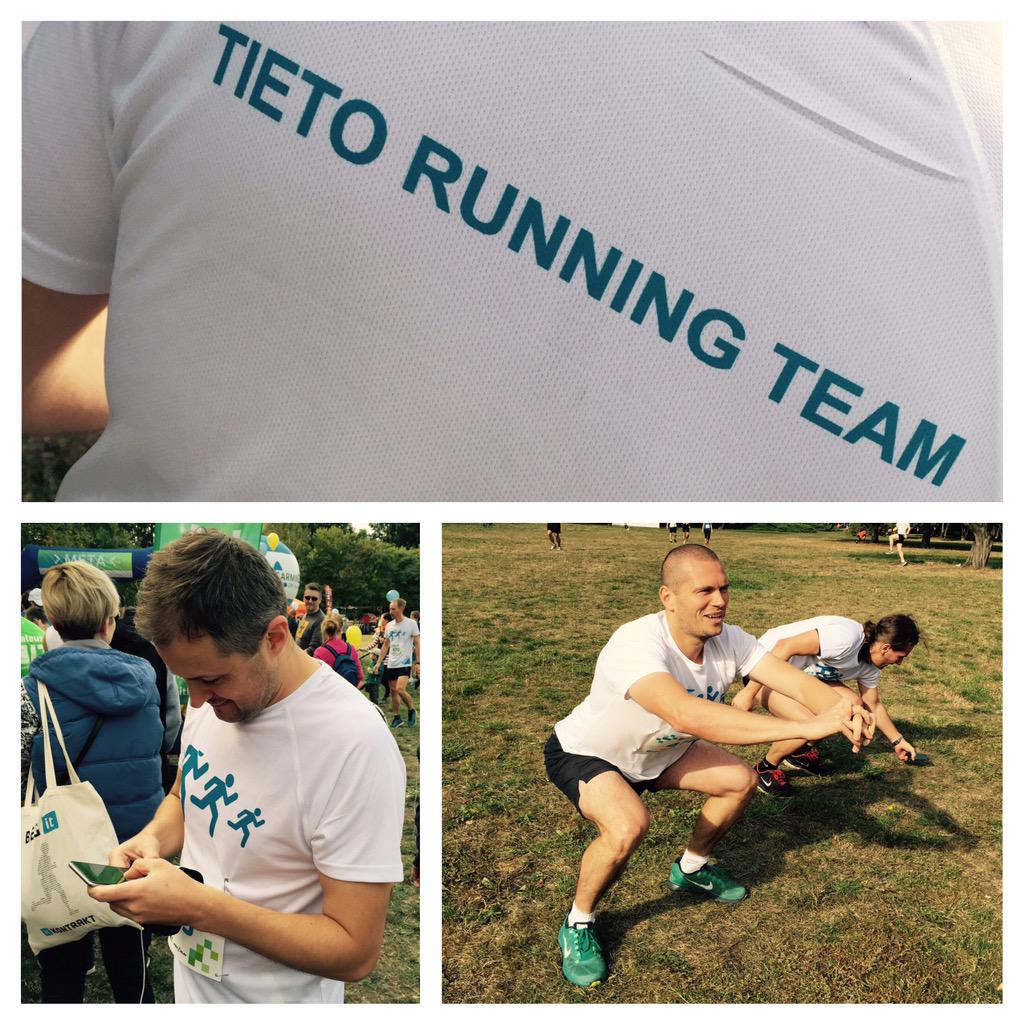 MoniTieto's tweet photo. Just before start :D #Tieto #Running Team at #biegit http://t.co/AQ57Q654VK