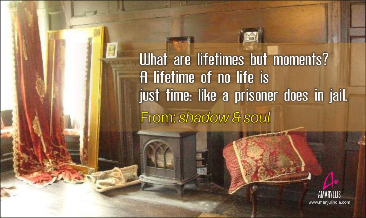 ManjulPubHouse's tweet photo. What are lifetimes but moments?
#SHADOWANDSOUL
http://t.co/RwITRicKym http://t.co/PSJH2tAy9a