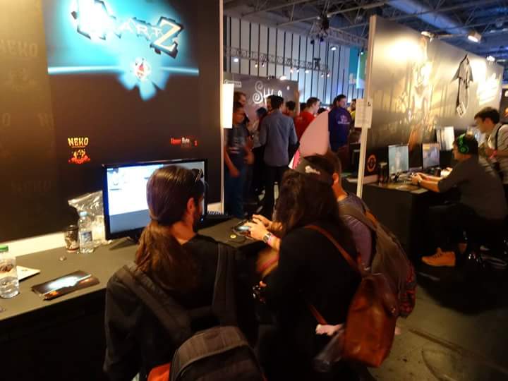 UpperByteEN's tweet image. Lots of people enjoying HeartZ at EGX! #HZGame #EGX2015