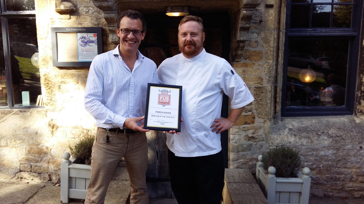 ThePorchHouse's tweet photo. Celebrating Best New Pub outside England's Oldest Inn, ironic? http://t.co/A76V4D8gDy
