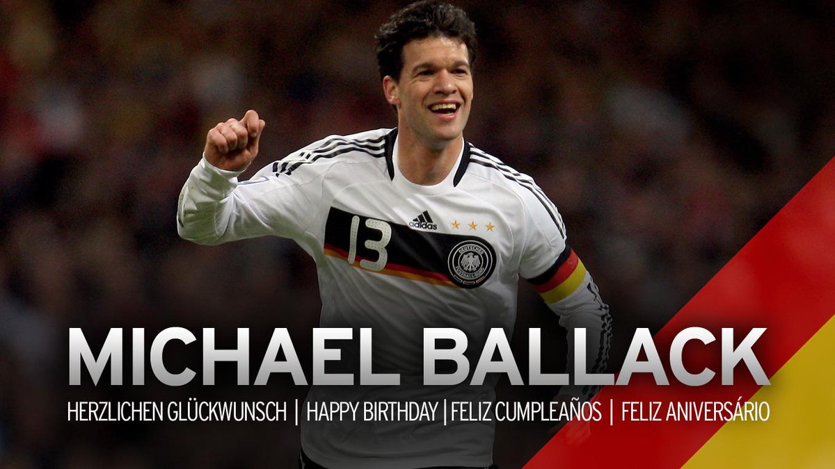 DFB_Team's tweet photo. Unser langjähriger "Capitano" feiert heute seinen 39. Geburtstag. Alles Gute, Michael @Ballack! #DieMannschaft http://t.co/93MrP6MrBu