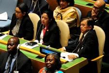 Pembukaan KTT Pembangunan Berkelanjutan 2015 di Markas Besar PBB, New York, Amerika Serikat wapresri.go.id/sidang-umum-ma…