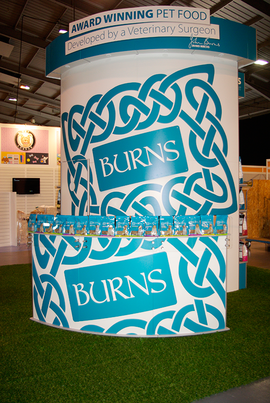 PATSTradeShow's tweet image. Here's a picture of the @burnspetfood stand #PATSTelford Make sure you visit it tomorrow