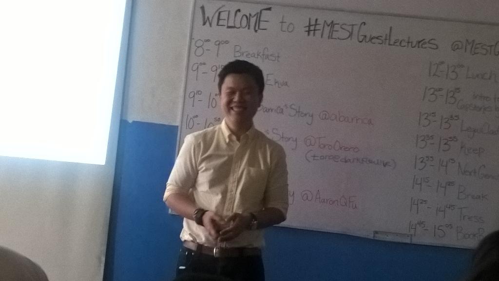 Isaacjumba's tweet image. The amazing @AaronQFu from @NestNairobi on #GettingAnnoyed #MESTGuestLecture @MESTghana  @jorn_lyseggen