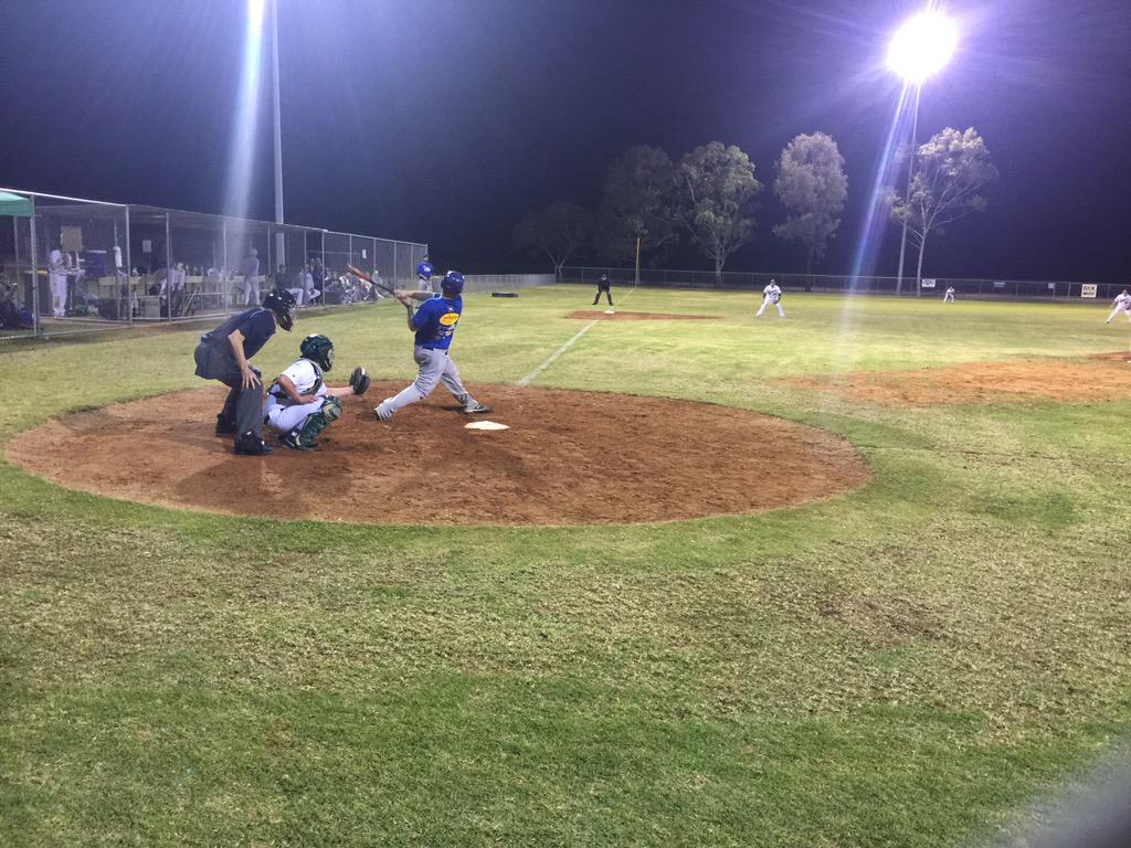 Paul Haynes at work under lights at the Riverland Invitational