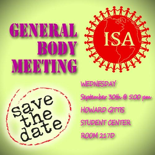 TempleISA's tweet image. Dear ISA Family,
It is our Body Meeting again. 
Check out our event page on Facebook!
