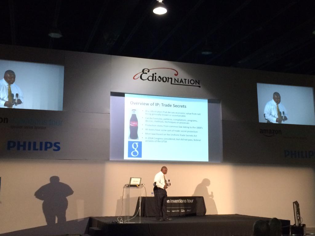 edisonnation's tweet photo. We've got @GreggieJ on the stage at the #AmazonInventionsTour. http://t.co/S1fan3ZDOs
