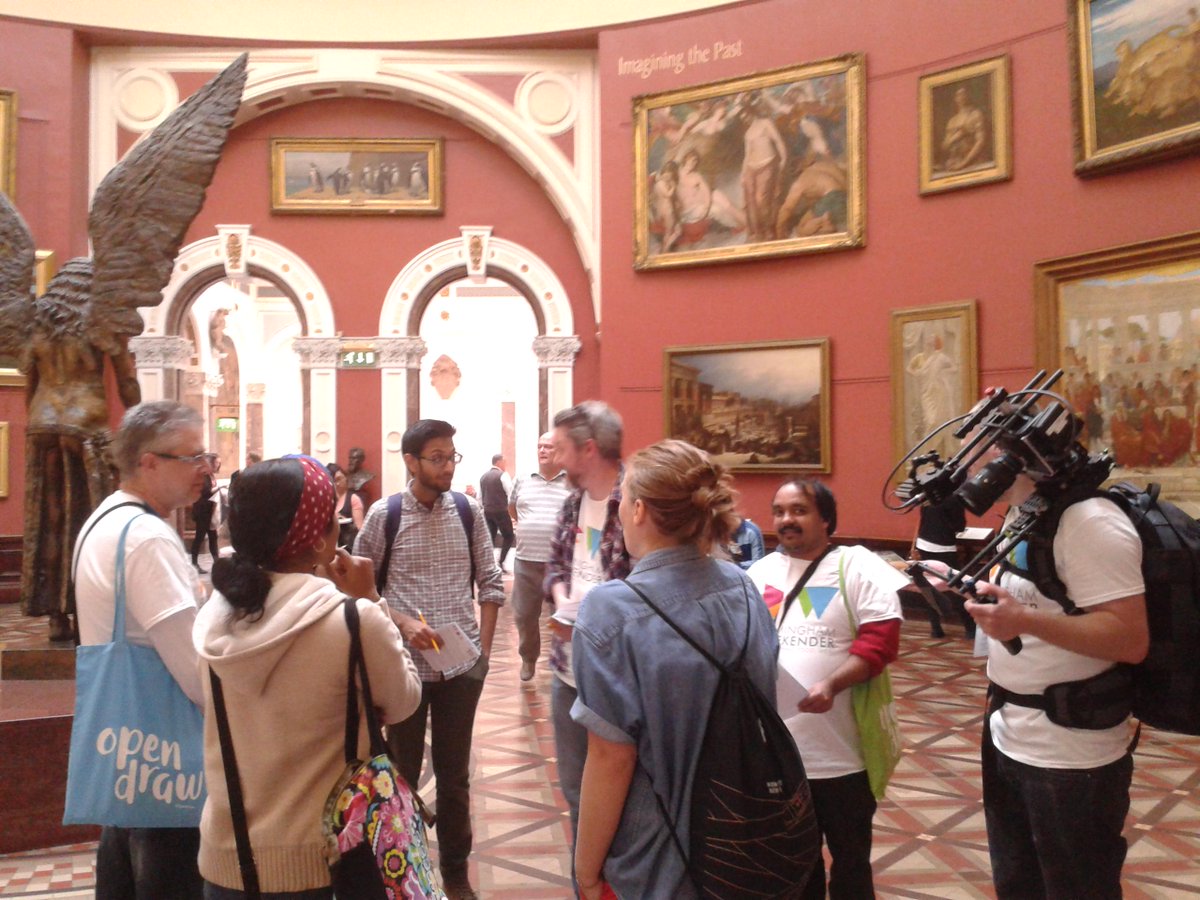 JennyDuffin's tweet image. Tour number two is being caught on camera #OpenDraw