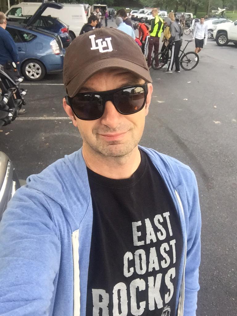 dqpryor's tweet image. #BikeT My day job &amp;amp; side gig collide as I help @LehighU cycling club put on a race. #EastCoastRocks @TransSylvania