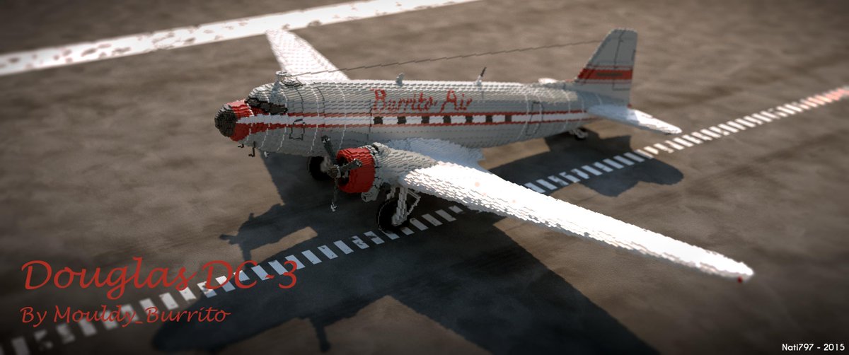 MinecraftCRT's tweet image. ✈️ #Minecraft plane by Mouldy_Burrito! (It's a render)