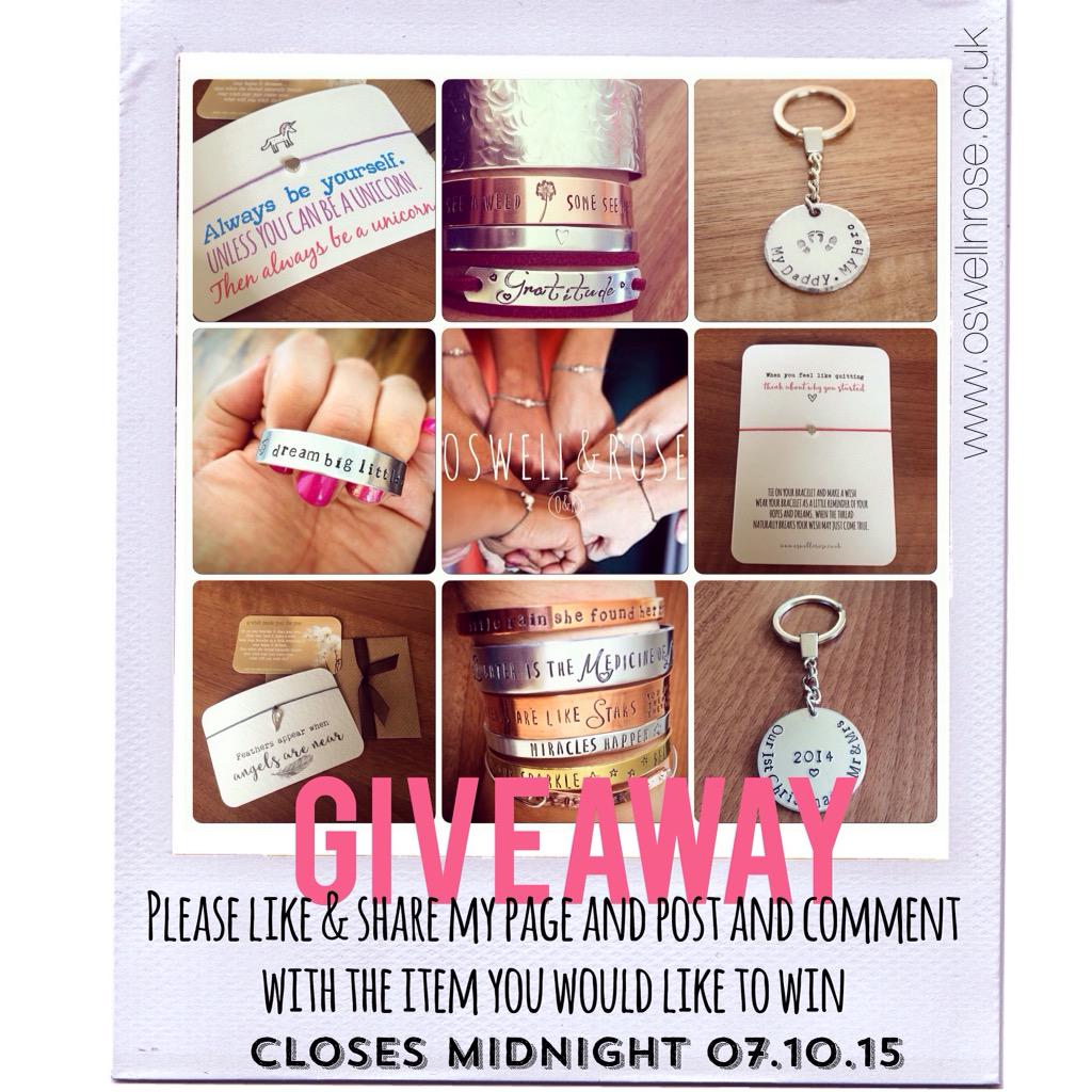 oswellnrose's tweet photo. #Giveaway #oswellnrose #Jewellery #bangles #wishbracelets #stringbracelets #win #winnerwednesday #competition #winner http://t.co/kF1fWClev4
