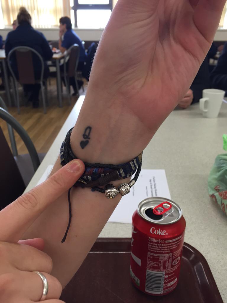 CaraHudson's tweet photo. OMG @the_overtones just spotted this on my colleagues wrist!! #GamblingMan http://t.co/blpJ1mBPzr