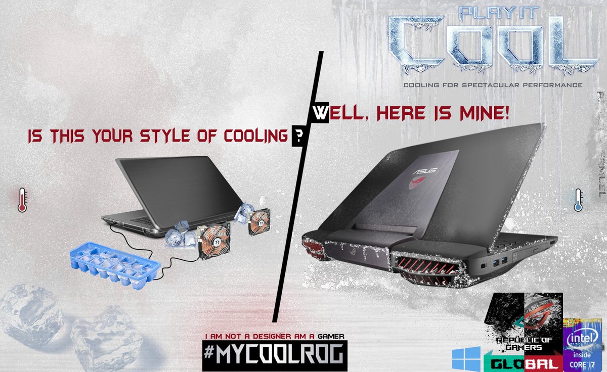 abbexfx's tweet photo. @ASUS_ROG ice and fan is so old school check out my new swag to PLAY IT COOL #MyCoolROG http://t.co/3lKwBM3rq4