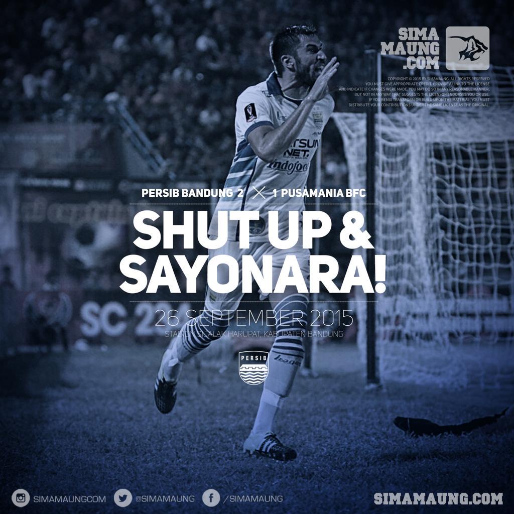 simamaung's tweet photo. #PRSBvPBFC #PersibDay http://t.co/Iaq3PHm5U1