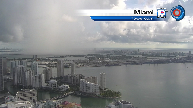 SUN SHOWERS - A light shower moving over I-195 in Miami Beach right now but still a beautiful morning! http://t.co/WBY84yMyXO