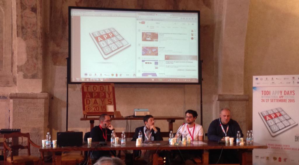 Il panel su mobilità e produttività è stato uno dei più belli di #TodiAppyDays 
Congratulazioni agli speaker!