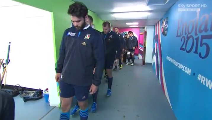 SkySport's tweet photo. Azzurri concentratissimi nel tunnel: contro il Canada serve una vittoria #RWC2015 #ITAvCAN #UnitiAllaMeta @Federugby http://t.co/dDRFMdA1hU