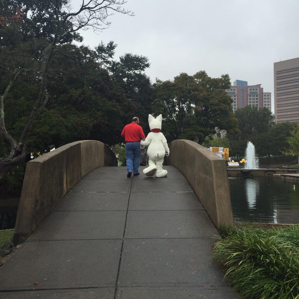 DaniellePavone's tweet photo. Bullseye and his bff supporting St. Jude Walk to End Childhood Cancer! @efreedw @GregVandaveer http://t.co/66Ub5atFFj