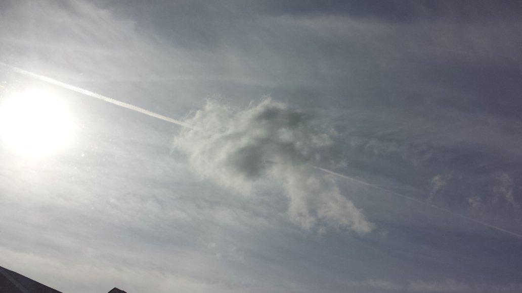 ChemtrailsWorld's tweet photo. Yogi Berra was right. "Deja vu all over again." Massive spraying over Long Island NY. Lines crisscross dimming sky http://t.co/33Yd5WCPo4