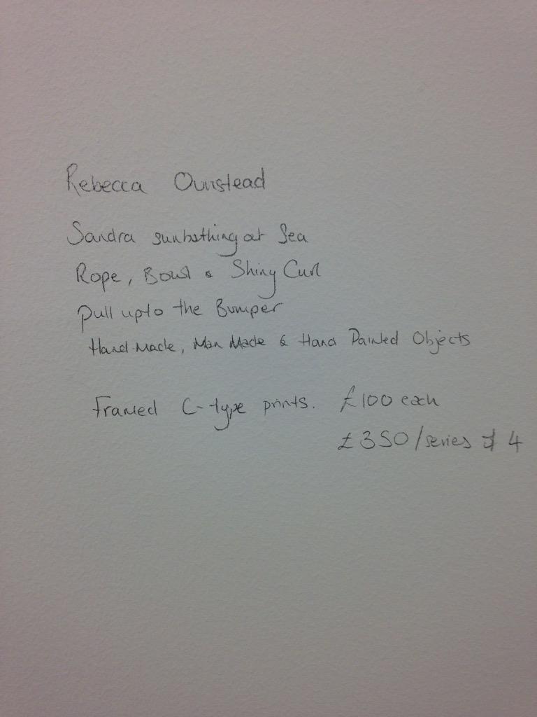 Some beaut work by <a href="/RebeccaOunstead/">Rebecca Ounstead</a> At <a href="/ManContemporary/">Mcr Contemporary</a> with <a href="/blocprojects/">Bloc Projects</a>