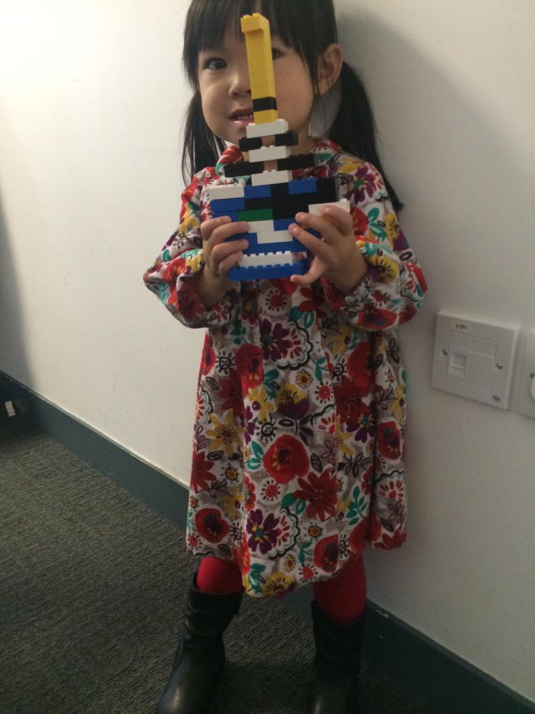 gateslibraries's tweet photo. Look at this Lego creation from the Lego chill out room! It might secretly be another #transformer #eday4 http://t.co/48jiyyJ9Cv