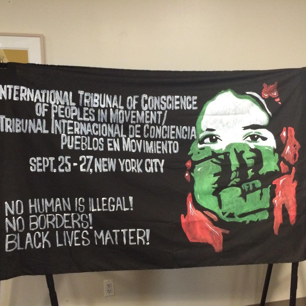 SOAWatch's tweet photo. International Tribunal of Conscience. 1 of the events in honor of #Ayotzinapa anniversary #FueElEstado #ItWasTheState http://t.co/qMZNSxmlkq