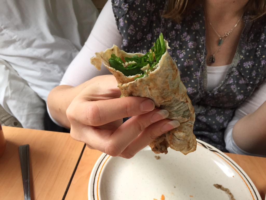 NomadicBrits's tweet photo. #eggwraps for #lunch, can't beat it. http://t.co/hIqrFkhvYs