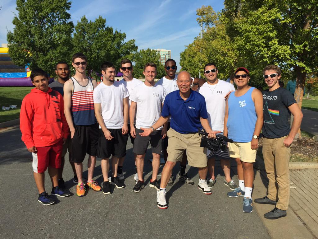 UCAFiji's tweet image. We had a great time volunteering at @BullRunLR for Family Promise this morning with the one &amp;amp; only @THVLips