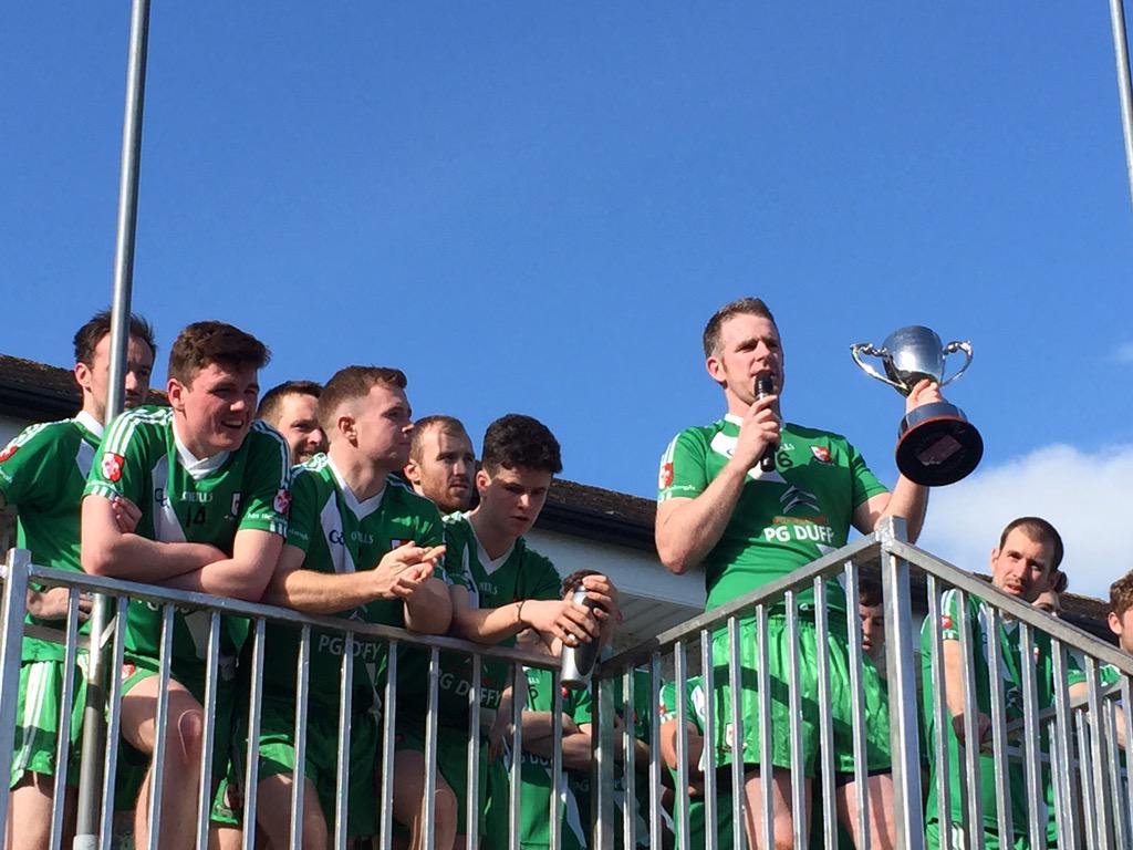 SashGAA's tweet image. Winning Captain Niall O'Callaghan giving his speech after match.