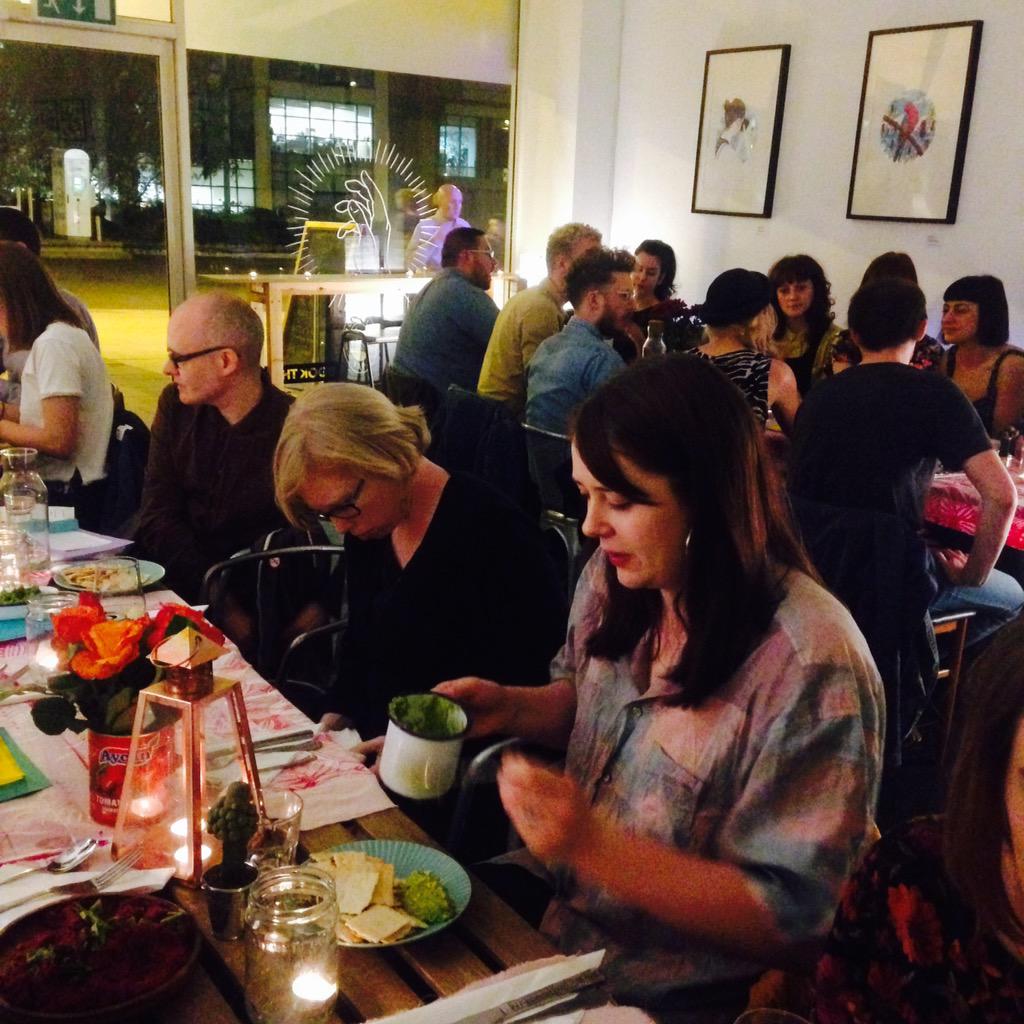 GRUBMCR's tweet photo. Delightful evening at #goodfull supper club @idlehandscoffee last night! Thanks @guacandrolluk @_jennyoak! http://t.co/KRuce5gF9R