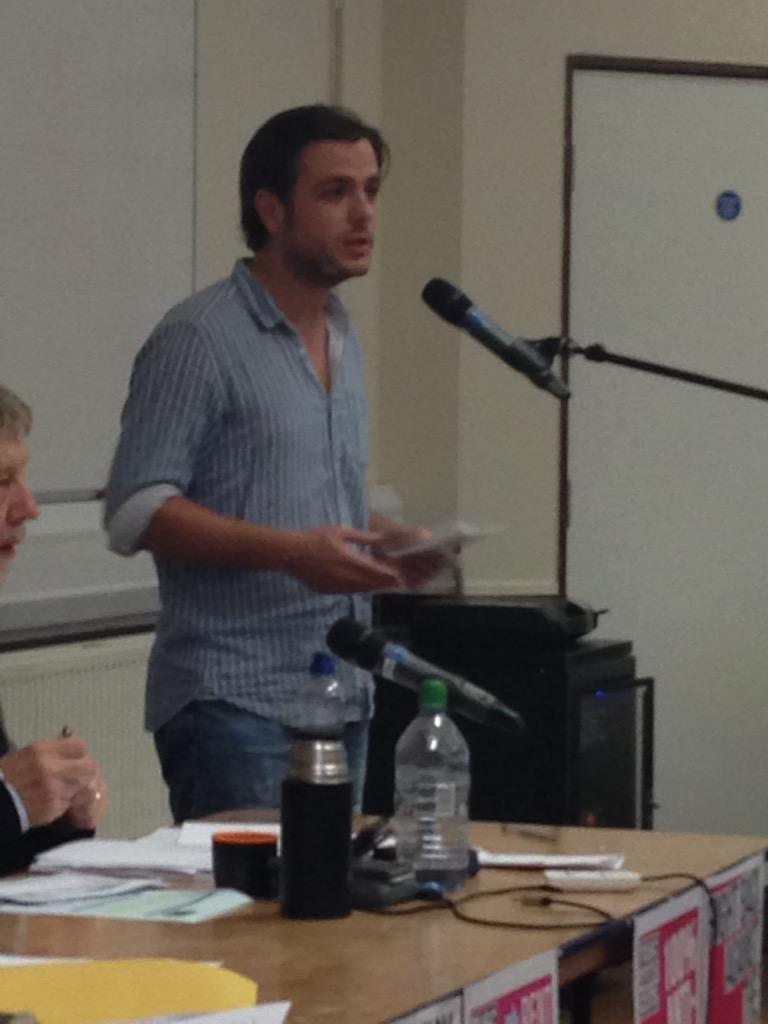 TUSCoalition's tweet photo. Vladimir from Romania argues for vote against EU - Greece, austerity, refugees issues shatter illusions #TUSC15 #TUSC http://t.co/WtXeEi2Wq4