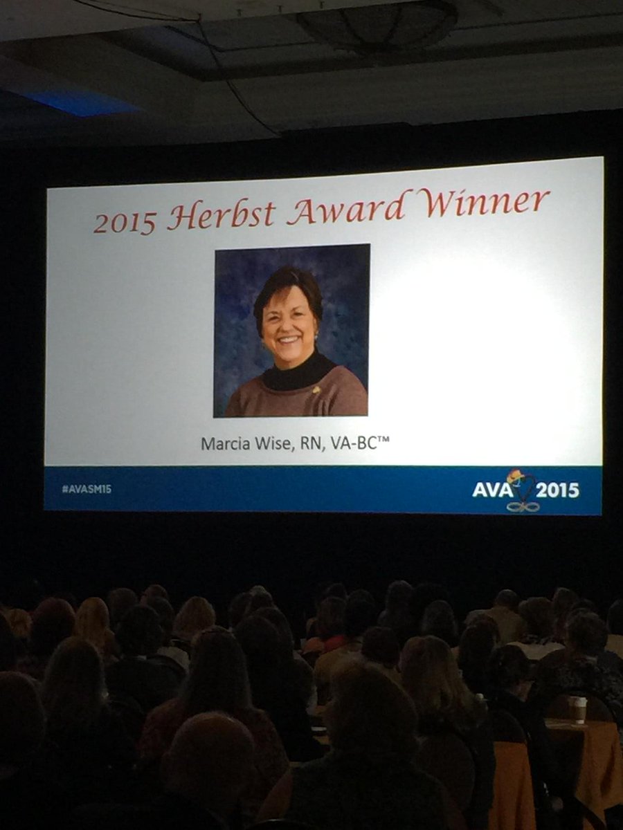 cvchealthcare's tweet photo. Congratulations Marcia!  Well deserved #avasm2015 http://t.co/sU2rNCXQD8