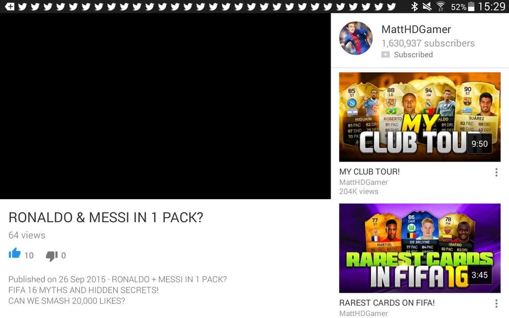 MaxMaxxantonio's tweet photo. @MattHDGamer 10th like on new vid http://t.co/LYJGPwRHyj