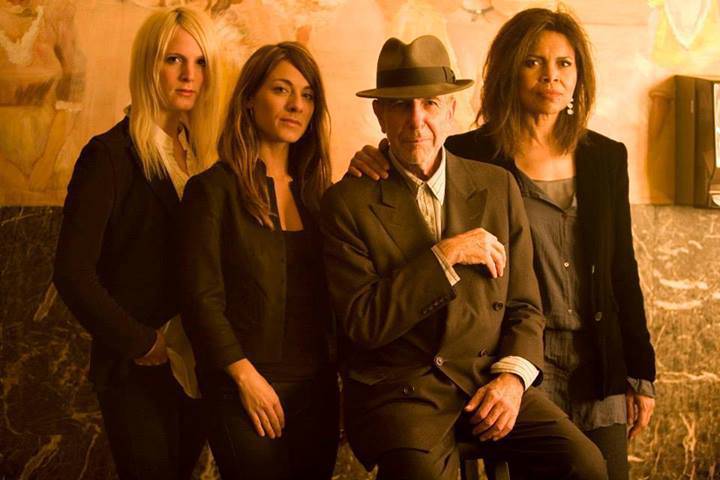 sharonrobinsong's tweet photo. In rehearsal for the 2008 tour – #LeonardCohen, #SharonRobinson &amp; Charlie &amp; Hattie, @thewebbsisters by Lorca Cohen. http://t.co/yF5nbZ5zFB