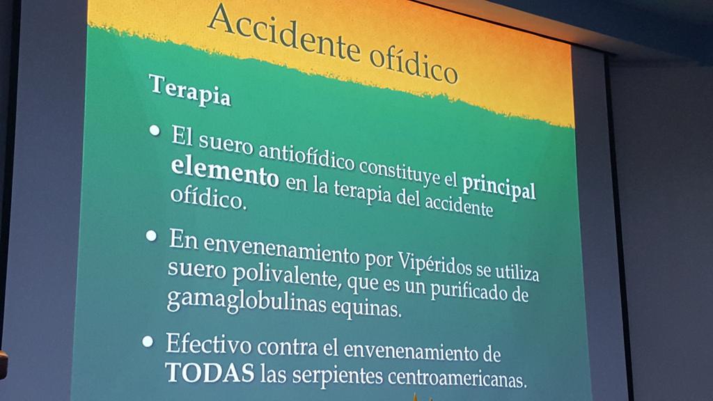 Efectivo para todas las serpientes Centroamericanas...
#SemTraum15