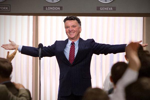 NOT_MOTD's tweet photo. Manchester United are top of the table. LVG right now. http://t.co/Ql73MRGoz9