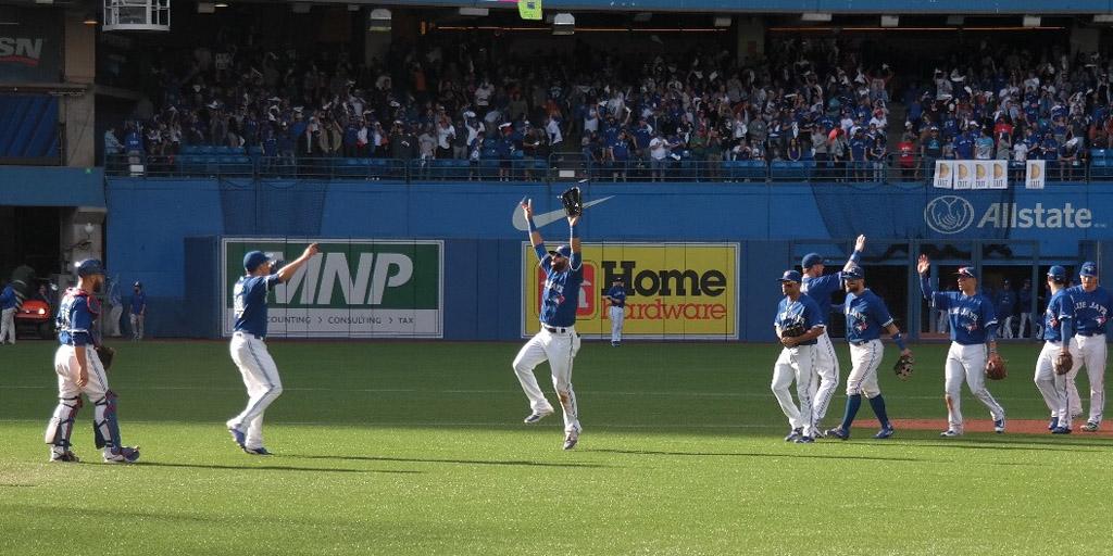 BlueJays's tweet photo. This squad is #postseason bound! #ComeTogether http://t.co/PRsWwG253V