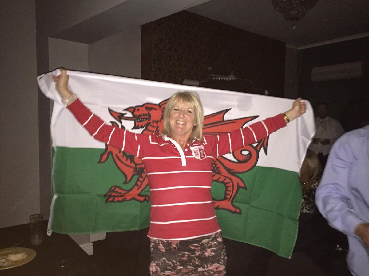 Even a wedding reception won't keep me away from supporting and watching Wales!!!