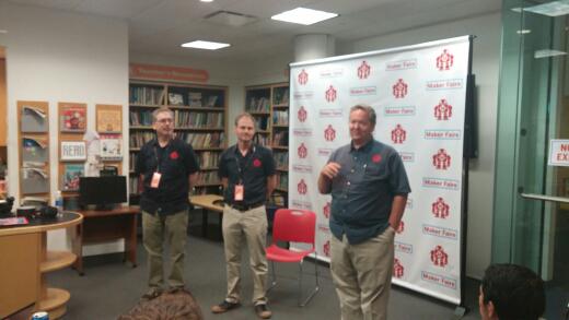 AmericaMakes's tweet photo. Checking in with @dalepd, founder of @makerfaire; discussing event &amp; it's impact on #makers @make @3DPChallenge http://t.co/mg3mbkHxpd