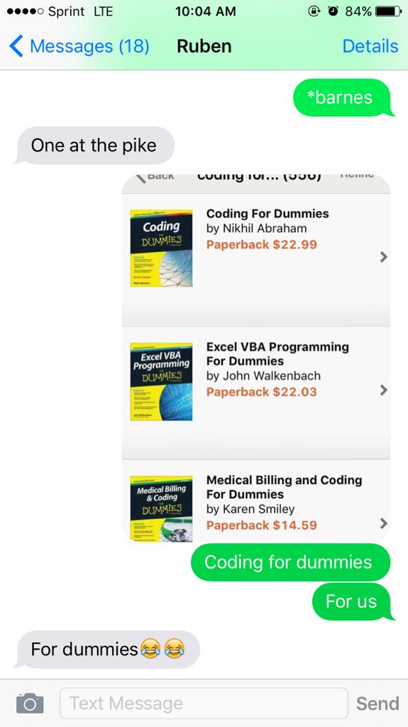 mariascult's tweet image. Going to try to learn coding soon w/ Ruben #CodingForDummies