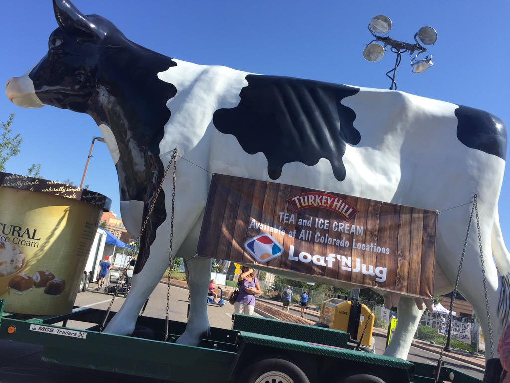 Check out the Giant Cow from Turkey Hill Dairy! Stop by and get your free sample of ICE CREAM!!!