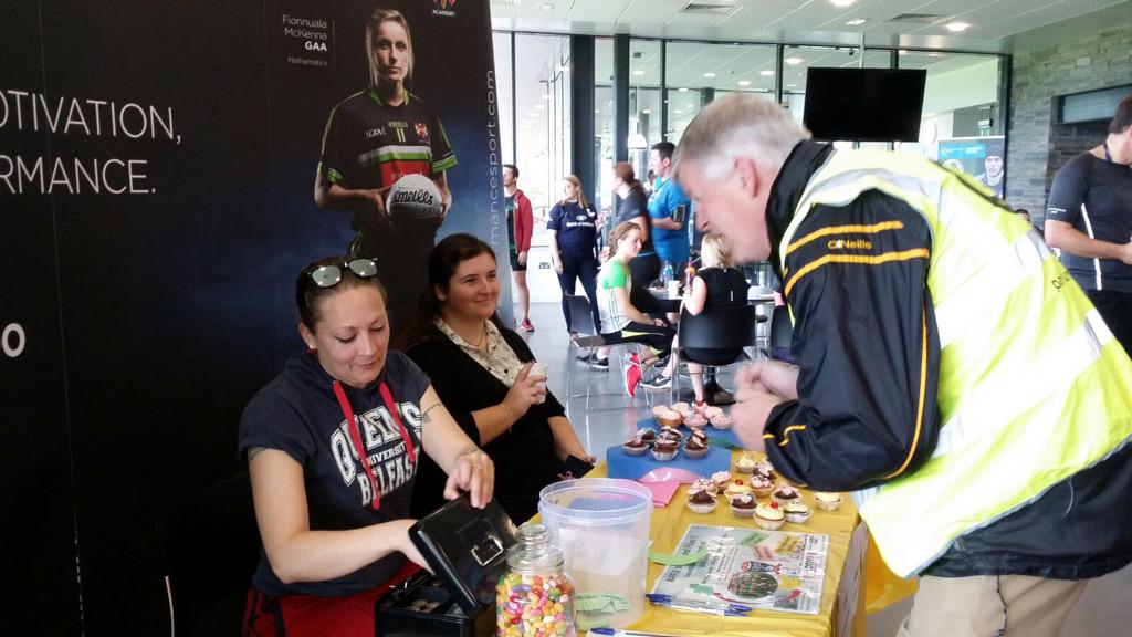daynajost's tweet photo. @QueensUBelfast GAA Asian Games busy fundraising! Raffle tickets,baked goods at PEC/Freshers Fair #roadtoShanghai http://t.co/BZ3dcLDMRM