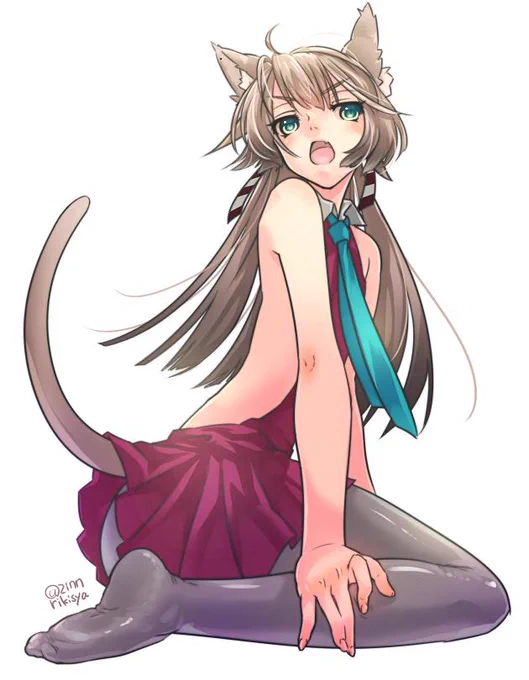 #艦これ版深夜の真剣お絵描き60分一本勝負 #艦これ版真剣お絵描き60分一本勝負_20150926 風雲にゃんこ 