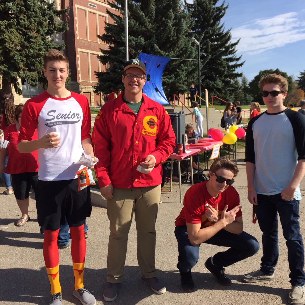 CCI Alumni at the tailgate party!!! #ccifootball #cci #redandgold