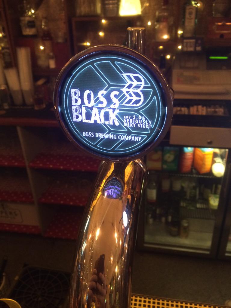 Bit of Boss Black before the match. <a href="/bossbrewingco/">Boss Brewing</a>