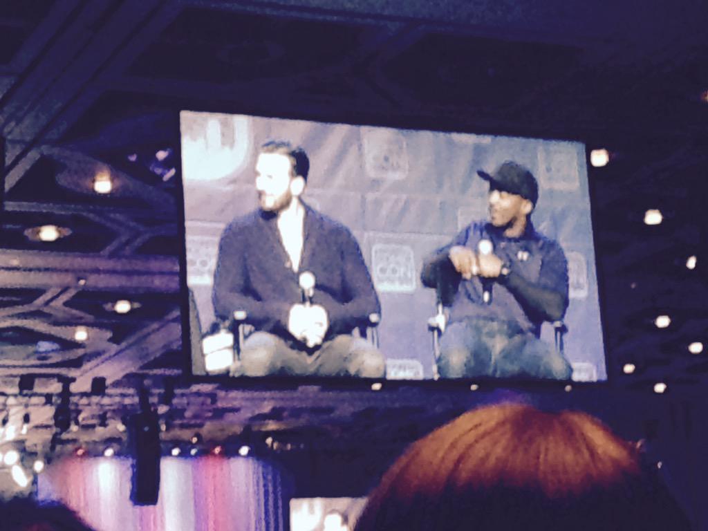 dochiny's tweet image. I love it when actors are as cool as their characters. @ChrisEvans @AnthonyMackie #SLCC15 #SaltLakeComicCon