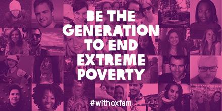 In just 15 years we can end extreme poverty. Join the movement - tweet #WithOxfam to add yr profile pic to our mosaic