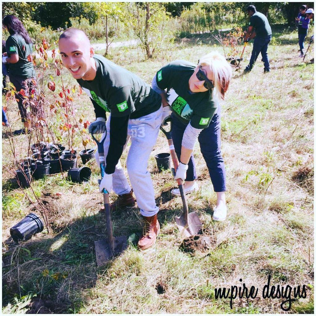 by mpiredesigns ift.tt/1jlkrW9 Giving back to the #community! #TDevent #events #TD #TDtreedays #trees #tr…