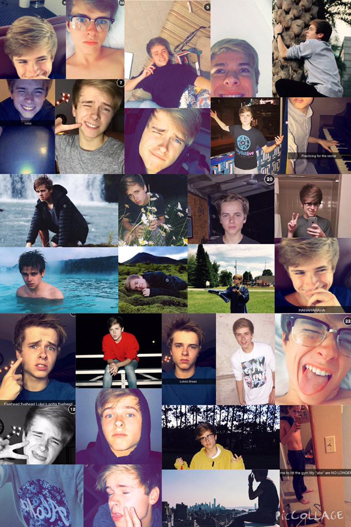 Happy birthday Luke Thomas Korns hope you have a great here\s a collage of this amazing human being 