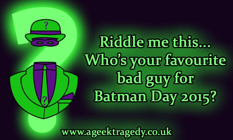 ageektragedy's tweet photo. The Ridder gets my vote on #BatmanDay...

https://t.co/scmlESVOKh http://t.co/N92vMIA2ax